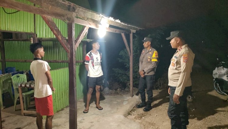 Polsek Rote Tengah Gelar Patroli Pencegahan Premanisme untuk Ciptakan Keamanan Masyarakat