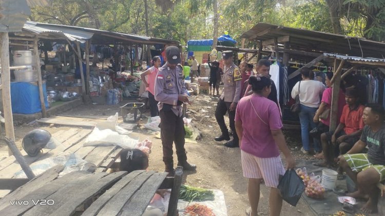 Polsek RBD Tingkatkan Keamanan di Pasar Sakubatun Untuk Jamin Kenyamanan Warga