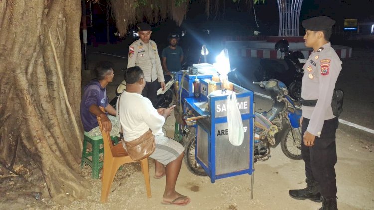 Polsek Pantaibaru Gelar Patroli Malam, Upaya Ciptakan Kamtibmas Tetap Kondusif