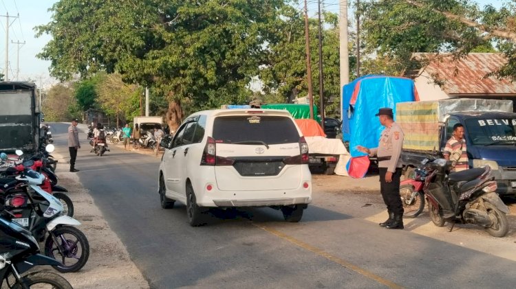 Polsek Rote Tengah Hadir Berikan Pengamanan Maksimal Bagi Masyarakat