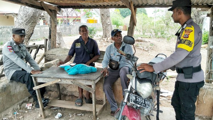 Pendekatan Humanis Polsek Rote Tengah Tingkatkan Kemitraan Dengan Warga