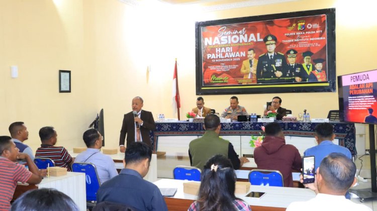 Seminar Nasional Peringati Hari Pahlawan 2025, Kapolres Sikka Terima Penghargaan “Best Inspiring and Visionary” dari Indonesia Visionary Leader