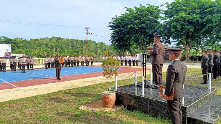 Polres Rote Ndao Gelar Upacara Memperingati Hari Pahlawan ke-80, Pahlawanku Teladanku