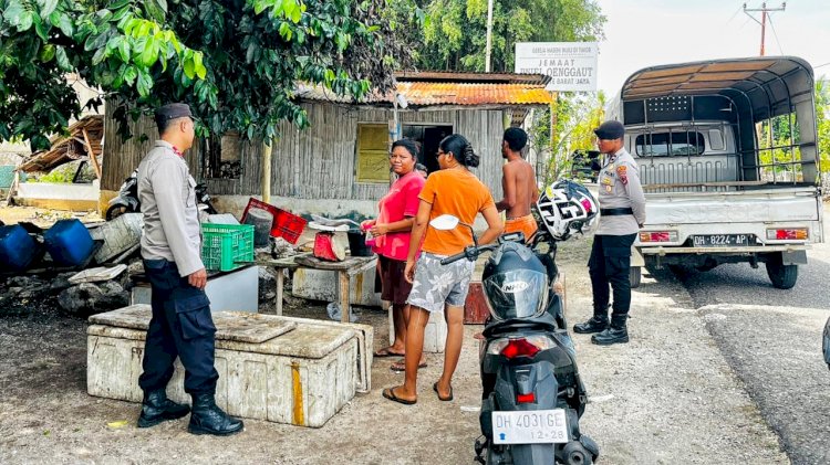 Patroli Dialogis Polsek Rote Barat , Jaga Keamanan dan Kenyamanan Masyarakat