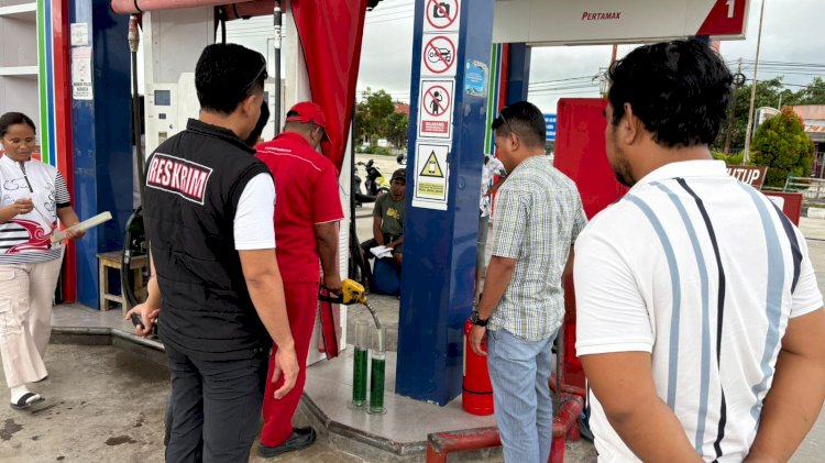 Sat Reskrim Polres Rote Ndao Cek Kualitas dan Takaran BBM Bersubsidi, Pastikan Tidak Merugikan Masyarakat