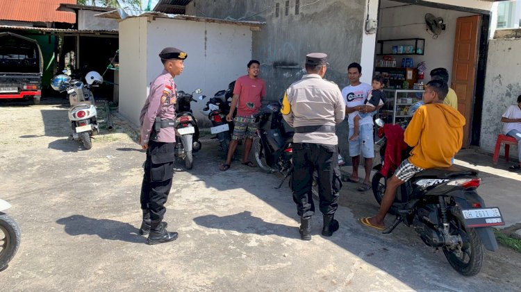 Polsek RBL Gelar Patroli Dialogis, Jaga Kamtibmas Kondusif  dan Kenyamanan Masyarakat