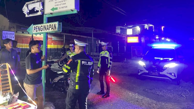 Patroli Lampu Biru Sat Lantas Polres Rote Ndao, Upaya Tekan Kecelakaan Lalu Lintas