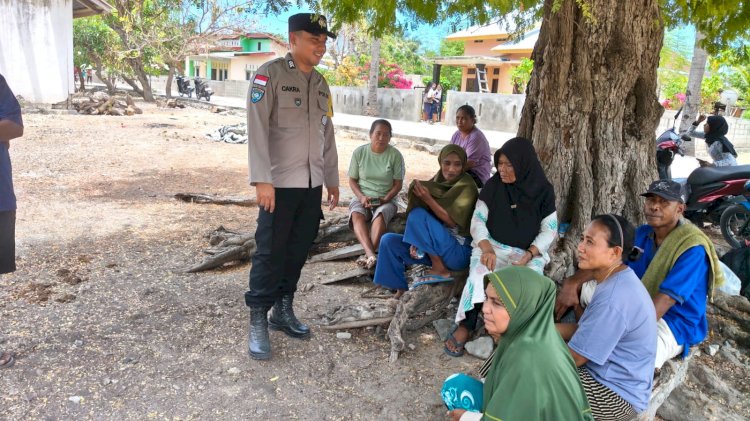 Jalin Kemitraan Dengan Warga Binaan, Brigpol Cakra Lakukan Patroli Dialogis