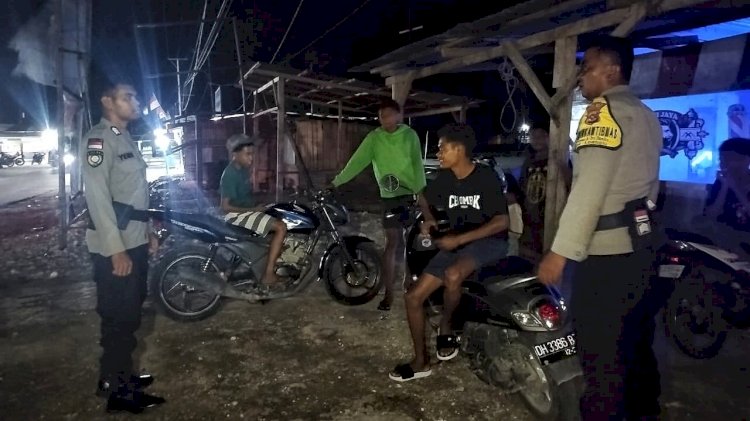 Polsek Rote Barat Laut Tingkatkan Patroli Preventif Pada Malam Hari
