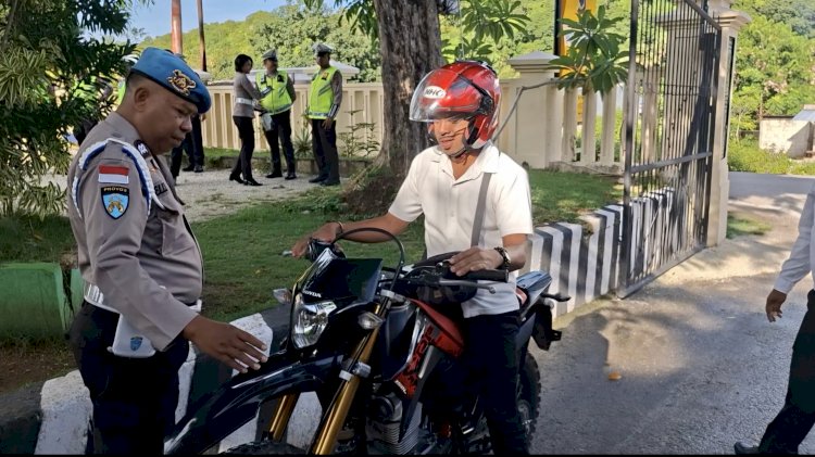 Pastikan  Kelengkapan Kendaraan, Propam Polres Rote Ndao Tingkatkan Gartiplin