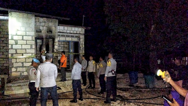 Kebakaran di Loaholu Diduga Karena Korsleting Listrik, Kerugian Diatas Seratus Juta