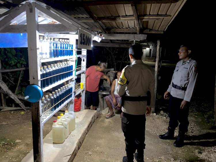 Polsek Rote Tengah Gelar Patroli Preventif di Malam Hari