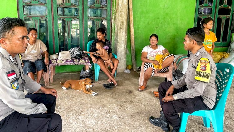 Polsek Rote Barat Laut Gelar Patroli dan Sambang Untuk Jaga Kemitraan Dengan Masyarakat