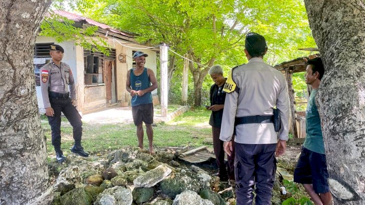 Polsek Rote Tengah Gelar Patroli Dialogis, Jaga Stabilitas Keamanan Jelang Nataru