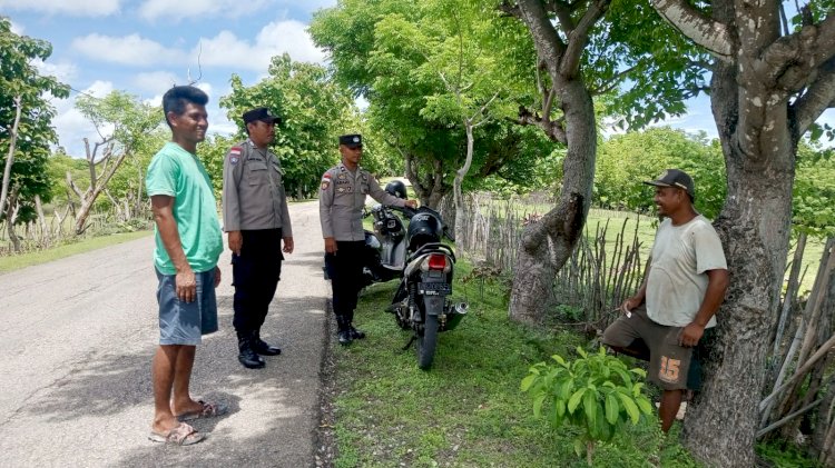 Personel Polsek Rote Barat Daya Intensifkan Patroli Dialogis Jalin Kemitraan Dengan Masyarakat