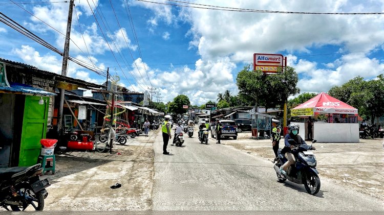 Sat Lantas Polres Rote Ndao Gelas Patroli dan Pengaturan Arus Lalu Lintas Tekan Lakalantas