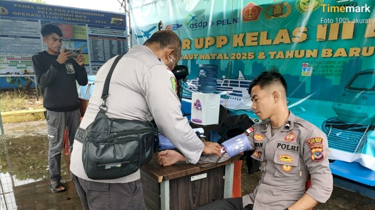 Pemeriksaan Kesehatan Personel Pos Pam Operasi Lilin Turangga 2025