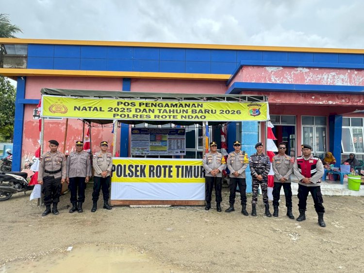 Kapolres Rote Ndao Cek Pos Pam Pelabuhan Papela dan Monitoring Mobilitas Penumpang