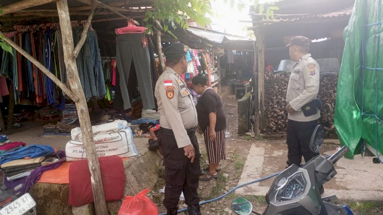 Polsek Rote Barat Laut Tingkatkan Pengamanan Pada Pasar Busalangga