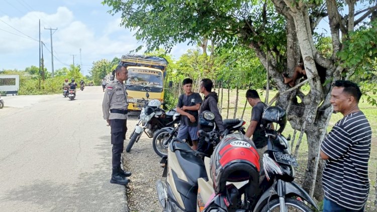 Polsek Rote Barat Laut Tingkatkan Patroli Dialogis Untuk Jaga Kamtibmas Tetap Kondusif