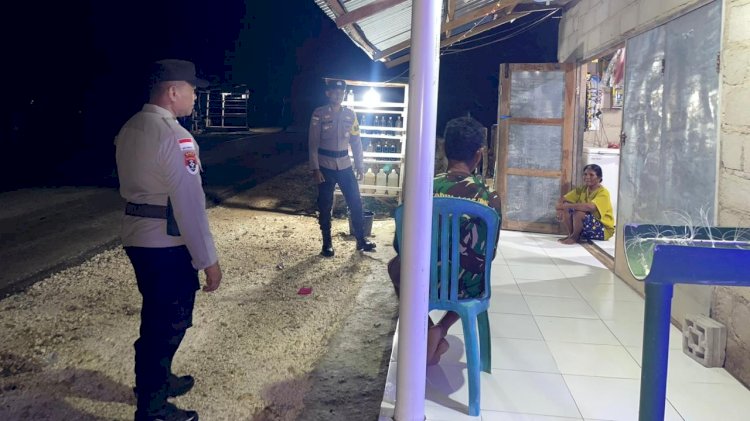 Patroli Malam Personel Polsek Rote Tengah, Cegah Potensi Aksi Kriminalitas