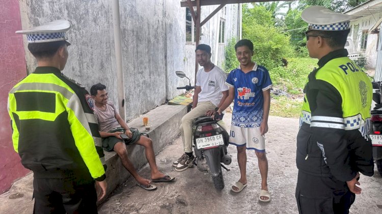Sat Lantas Polres Rote Ndao Masifkan Edukasi Kamseltibcarlantas Bagi Masyarakat
