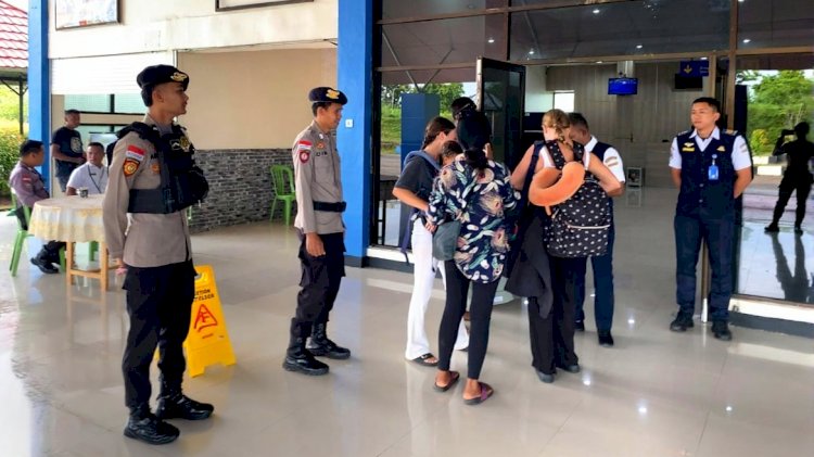 Pengamanan di Bandara D C Saudale, Upaya Polri Jaga Kenyamanan Masyarakat