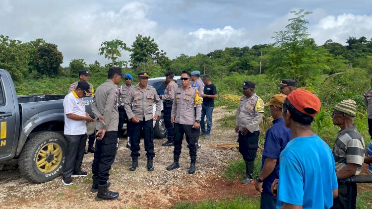 Supervisi Ketahanan Pangan Polres Rote Ndao di Wilayah Hukum Polsek Rote Selatan