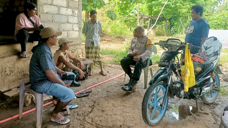 Melalui Kegiatan Sambang, Bhabinkamtibmas Polsek Pantaibaru Jaga Kemitraan Dengan Warga Binaan