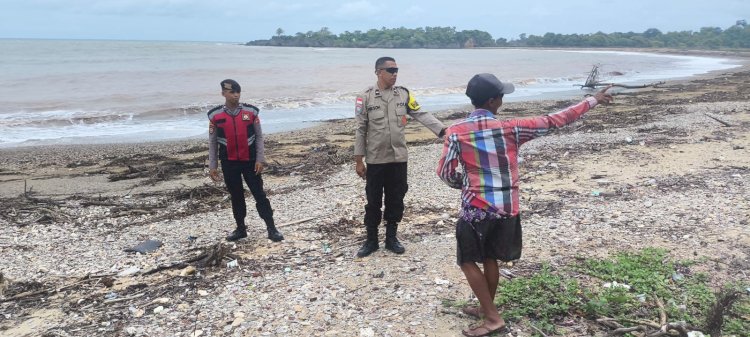 Patroli Dialogis Personel Polsek Rote Tengah dan Edukasi Bagi Masyarakat Saat Cuaca Ekstrim