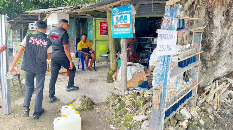 Unit Tipidter Polres Rote Ndao Temukan Pengecer BBM Nakal