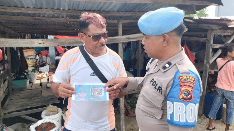 Polsek Rote Barat Laut Tingkatkan Pengawasan dan Pengamanan di Pasar Busalangga