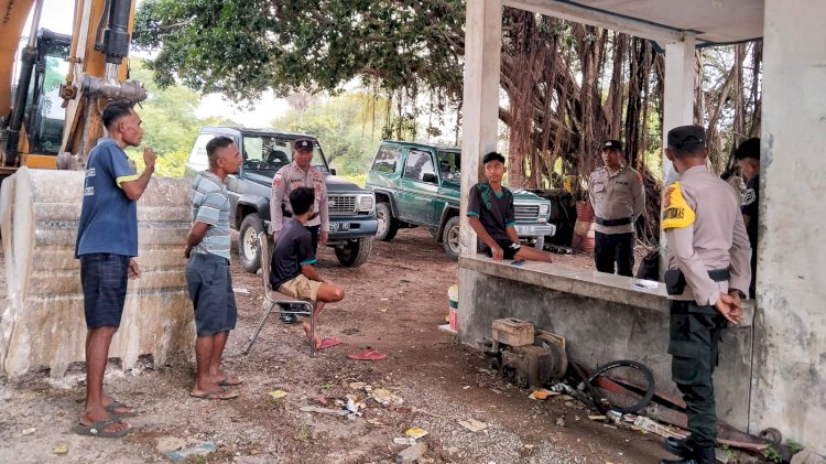 Polsek Rote Tengah Gelar Patroli Dialogis Jaga Kamtibmas Tetap Kondusif
