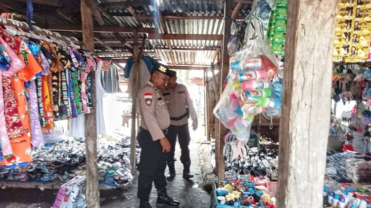 Polsek Rote Barat Laut Tingkatkan Pengamanan di Pasar Busalangga