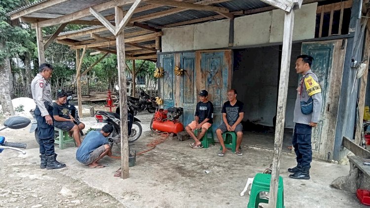 Patroli Dialogis Polsek Rote Selatan, Jamin Kenyamanan Masyarakat Saat Beraktifitas