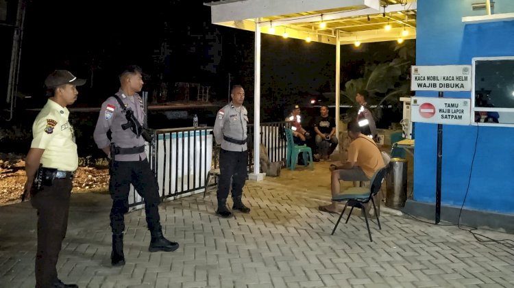 Satuan Samapta Polres Rote Ndao Tingkatkan Patroli Dialogis dan Monitoring Pengamanan Obyek Vital