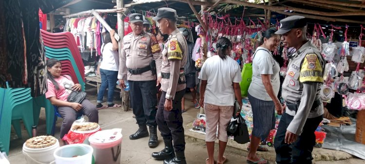 Polsek Pantaibaru Baru Lakukan Pengamanan di Pasar Olafulihaa, Pastikan Kenyamanan Masyarakat