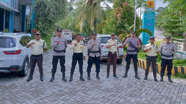 Pastikan Keamanan Obvit PLN, Polsek Lobalain Lakukan Pengamanan Ketat