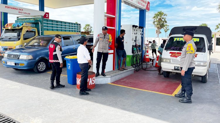 Kapolres Rote Ndao : Lima SPBU di Rote Ndao Menjadi Fokus Pengamanan Selama Distribusi BBM Bagi Masyarakat