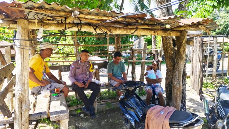 Bhabinkamtibmas Polsek Pantaibaru Sambangi Warga Binaan, Jaga Kemitraan Dalam Rangka Pemeliharaan Kamtibmas