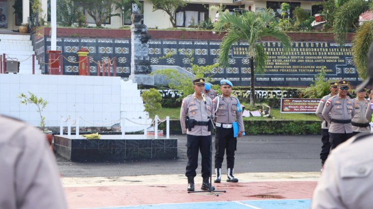 Apel Jam Pimpinan, Kabag SDM Tekankan Pembinaan dan Disiplin Personel