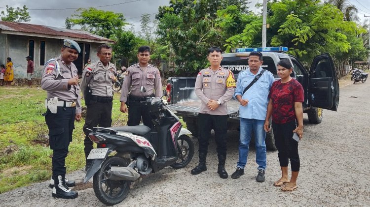 Satu Unit Motor  Ditemukan Dalam Hutan, Warga Lapor Polsek Rote Selatan