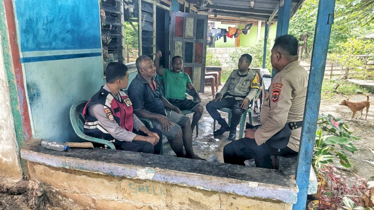 Polsek Rote Tengah Lakukan Patroli Dialogis, Ciptakan Rasa Aman Bagi Warga