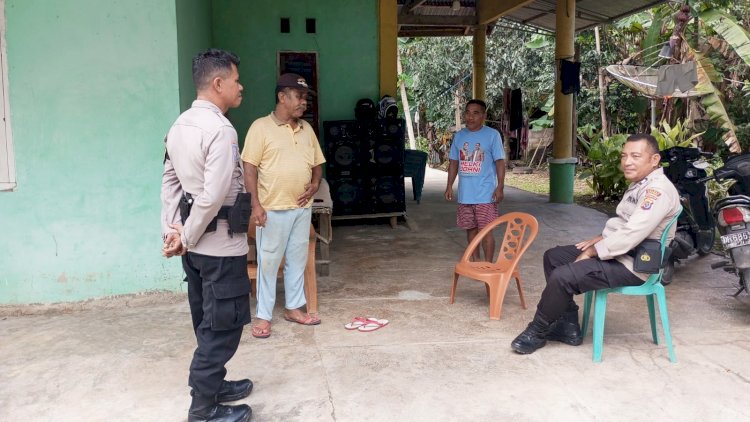 Polsek Rote Barat Laut Sambangi Warga Bentuk Proaktif Polri Jaga Keamanan Lingkungan
