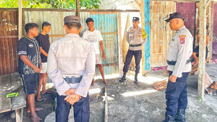 Patroli Dialogis Personel Polsek Rote Tengah, Langkah Proaktif Tekan Gangguan Keamanan