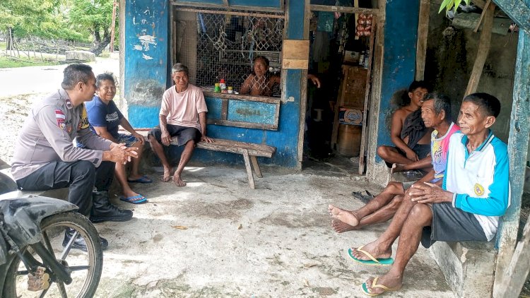 Pendekatan Humanis Bhabinkamtibmas Polsek Rote Barat Daya Bersama Warga Binaan