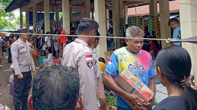 Polsek Rote Barat Daya  Tingkatkan Pengamanan di Pasar Tudameda