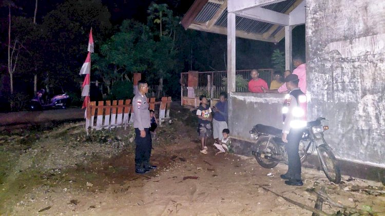 Patroli Malam Personel Polsek Rote Selatan, Hadirkan Rasa Aman Bagi Masyarakat