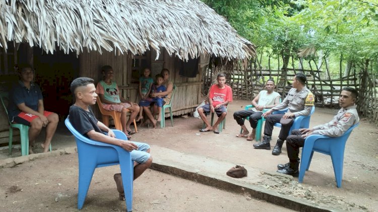 Patroli Dialogis Polsek Rote Barat Daya, Tumbuhkan Kepercayaan Publik Kepada Polri