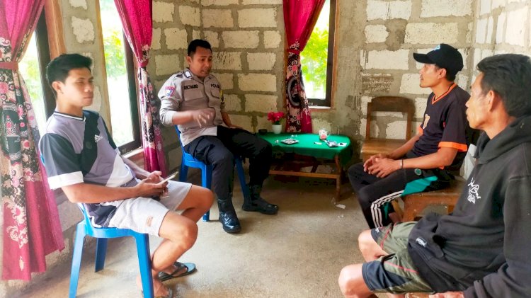 Kegiatan Rutin Bhabinkamtibmas Polsek Rote Barat Laut Bersama Warga Binaan